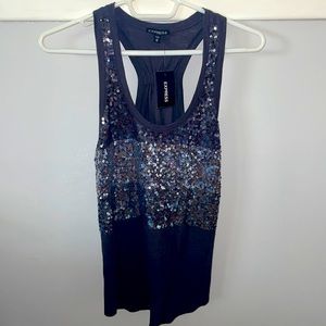 Express sequin tank BNWT